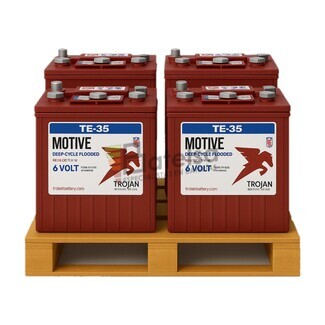 4 Bateras TROJAN TE35 | 6 Voltios 245 Amperios